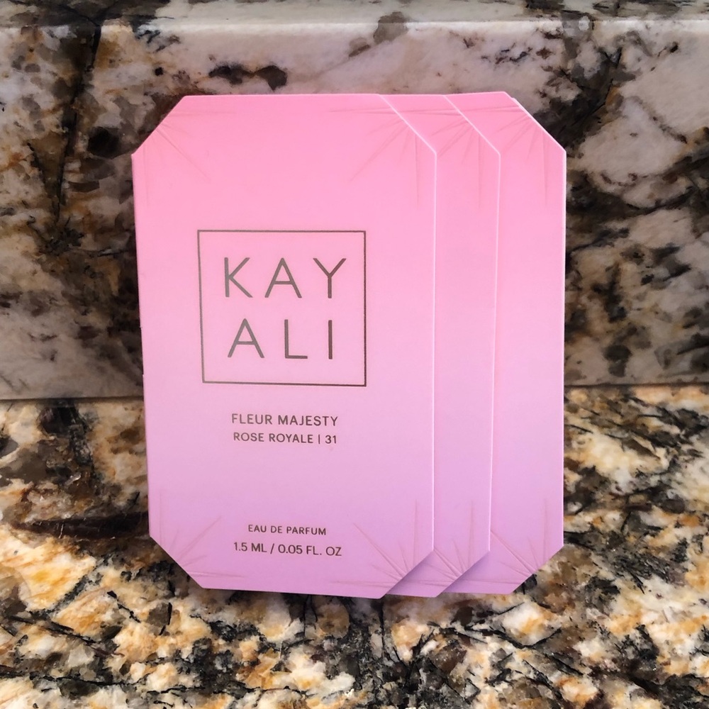 Set of 3 Kayali Huda Beauty Fleur Majesty Rose Royale | 31 Sample Vial Spray